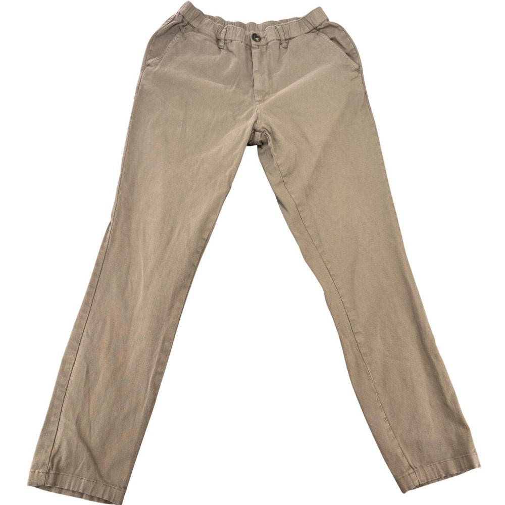 Cove Die On Empty Elastic Waist Chino Pants Khaki Tan Size 30W/30L